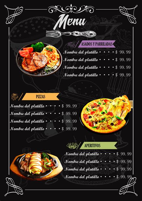 MENÚ RESTAURANTE .